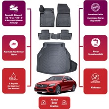 Mercedes C Serisi W205 2020 Model Plastik Bagaj Havuzu Araca Özel Extra Havuzlu Paspas Takımı