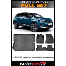 Peugeot 5008 Bagaj Havuzu+4.5d Havuzlu Paspas Seti 2020 Model