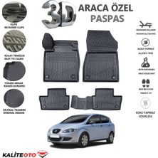 Seat Toledo 2004-2007 Model Arası Tam Uyumlu Kokusuz 3D Havuzlu Paspas