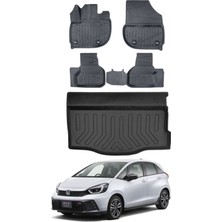Honda Jazz 2024 Model Bagaj Havuzu Araca Özel Siyah Paspas Takımı