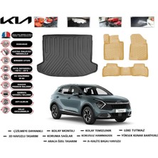 Kia Sportage Prestige 2024 Model Bagaj Havuzu(Paspası)+Araca Özel Bej Paspas Takımı Flex