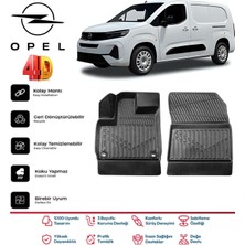 Kalite Oto Opel Combo Panelvan 3D Havuzlu Paspas 2019-2025 Model Siyah Termo Kauçuk Malzeme