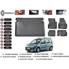 Renault Kangoo 2008 Model Bagaj Havuzu Araca Özel Paspas Takımı Flex