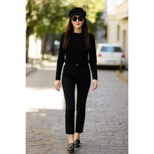 Neva Style Siyah Tesettür Pantolon 10780S