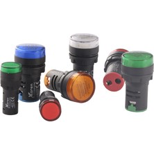 Xkoren 16 mm 24V Ac/dc Led'li Beyaz Sinyal Lambası (10ADET)