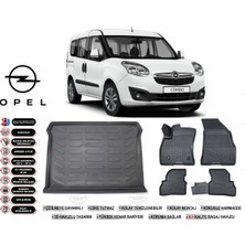 Opel Combo 2011 Model Bagaj Havuzu Araca Özel Siyah Extra Havuzlu Paspas Takımı