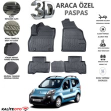 Citroen Nemo 2019 Model Tam Uyumlu Kokusuz 3D Havuzlu Paspas