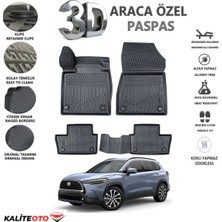 Toyota Corolla Cross 2022 Model ve Sonrası Tam Uyumlu Kokusuz 3D Havuzlu Paspas