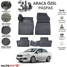 Fiat Linea 2018 Model Tam Uyumlu Kokusuz 3D Havuzlu Paspas