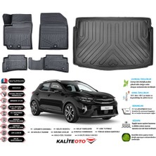 Kia Stonic Yeni Logolu 2021 Sonrası 3D Bagaj Havuzu+3d Araca Özel Paspas Takımı Birebir Uyumlu