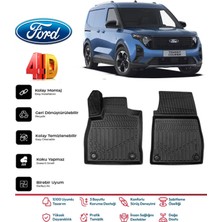 Ford Courier Panelvan 2024 ve Sonrası 4.5d Premium Havuzlu Siyah Paspas Takımı Kokusuz