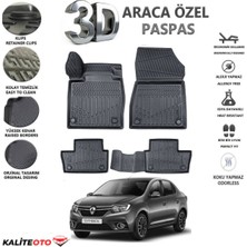 Renault Symbol 2013 Model Tam Uyumlu Kokusuz 3D Havuzlu Paspas