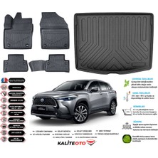 Toyota Corolla Cross 2022 Sonrasıuyumlu Bagaj Havuzu+3d Araca Özel Paspas Takımı Birebir Uyumlu