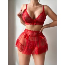 Iabel Kadın Fantazi Gecelik Etekli Sutyen Takımı