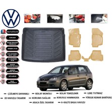 Volkswagen Golf 5 2009 Model Bagaj Havuzu(Paspası)+Araca Özel Bej Paspas Takımı Flex