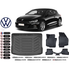 Volkswagen Scirocco 2014 Model Bagaj Havuzu Araca Özel Siyah Extra Havuzlu Paspas Takımı
