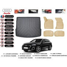 Audi Q5 2019 Model Bagaj Havuzu(Paspası)+Araca Özel Bej Paspas Takımı Flex