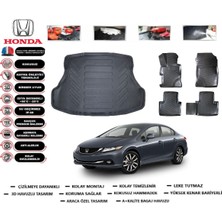 Honda Civic Sedan 2016 Model Bagaj Havuzu Araca Özel Paspas Takımı Prrox