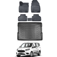 Ford Courier 2017 Model Bagaj Havuzu Araca Özel Siyah Paspas Takımı