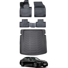 Bmw 3 Serisi F30 2018 Model Bagaj Havuzu Araca Özel Siyah Paspas Takımı