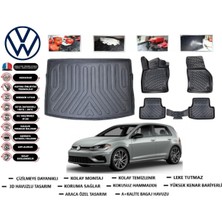 Volkswagen Golf 7 2015 Model Üst Bagaj Havuzu Araca Özel Paspas Takımı Flex