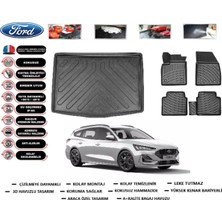 Ford Focus 4 Stw 2023 Model Alt Kısım Bagaj Havuzu Araca Özel Paspas Takımı Flex
