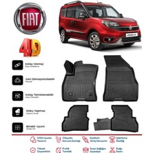 Fiat Doblo 2010-2022 4.5d Premium Havuzlu Siyah Paspas Takımı Kokusuz