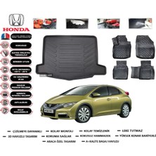 Honda Civic Hb 2014 Model Bagaj Havuzu Araca Özel Paspas Takımı Flex