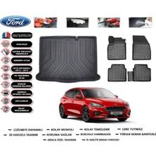 Ford Focus 4 Hb 2024 Model Ince Stepne Bagaj Havuzu Araca Özel Paspas Takımı Flex