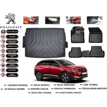 Peugeot 3008 2019 Model Üst Bagaj Havuzu Araca Özel Paspas Takımı Flex