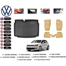 Volkswagen Polo 6r 2012 Model Alt Bagaj Havuzu(Paspası)+Araca Özel Bej Paspas Takımı Flex