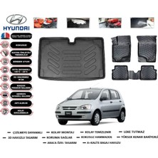 Hyundai Getz 2007 Model Bagaj Havuzu Araca Özel Paspas Takımı Kauçuk