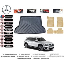 Mercedes Glb 2023 Model Üst Bagaj Havuzu(Paspası)+Araca Özel Bej Paspas Takımı Flex