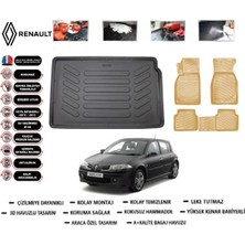 Renault Megane 2 Hb 2009 Model Bagaj Havuzu(Paspası)+Araca Özel Bej Paspas Takımı Flex