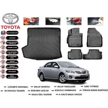 Toyota Corolla 2011 Model Bagaj Havuzu Araca Özel Paspas Takımı Flex