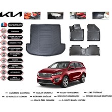Kia Sorento 2016 Model Bagaj Havuzu Araca Özel Paspas Takımı Flex
