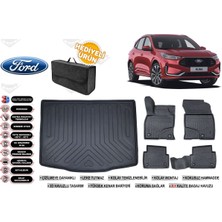 Kuga 2022 Model Bagaj Havuzu+4d Araca Özel Havuzlu Paspas Takımıı Rice