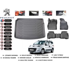 Peugeot Bipper 2009 Model Bagaj Havuzu Araca Özel Paspas Takımı Flex