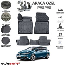 Toyota Auris 2013-2020 Model Arası Tam Uyumlu Kokusuz 3D Havuzlu Paspas