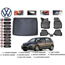 Volkswagen Golf 5 2008 Model Bagaj Havuzu Araca Özel Paspas Takımı Flex