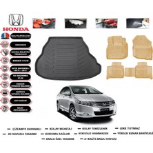 Honda City 2012 Model Bagaj Havuzu(Paspası)+Araca Özel Bej Paspas Takımı Flex