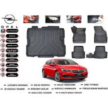 Opel Astra K Hb 2024 Model Stepnesiz Tamir Kitli Bagaj Havuzu Araca Özel Paspas Takımı Flex