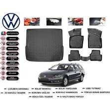 Volkswagen Passat B7 Variant 2015 Model Bagaj Havuzu Araca Özel Paspas Takımı Flex