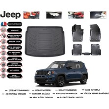 Jeep Renegade 2017 Model Üst Bagaj Havuzu Araca Özel Paspas Takımı Flex