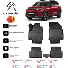 Citroen C3 Aircross 2016 ve Sonrası 4.5d Premium Havuzlu Siyah Paspas Takımı Kokusuz