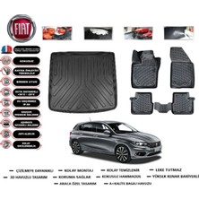 Fiat Egea Hb 2020 Model Tamir Kitli Bagaj Havuzu Araca Özel Paspas Takımı Flex