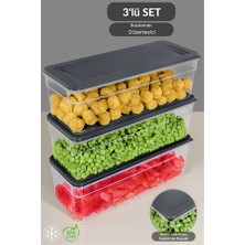 Trade Bazaar 3'lü Sweet Şeffaf Saklama Kabı 3 x 300 ml