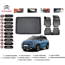Citroen C3 Aircross 2019 Model Üst Bagaj Havuzu Araca Özel Paspas Takımı Flex