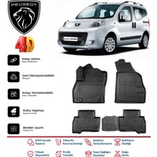 Peugeot Bipper 2008 ve Sonrası 4.5d Premium Havuzlu Siyah Paspas Takımı Kokusuz