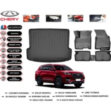Chery Tiggo 8 Pro 5 Koltuk (Tek Parça) 2023 Model Bagaj Havuzu Araca Özel Paspas Takımı Flex